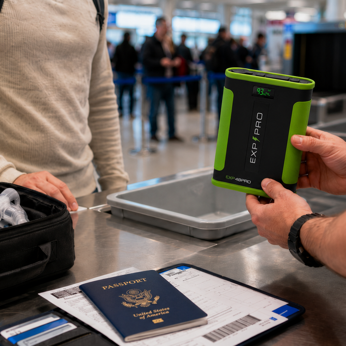 What Happens When a CPAP Battery Is Questioned at the Airport