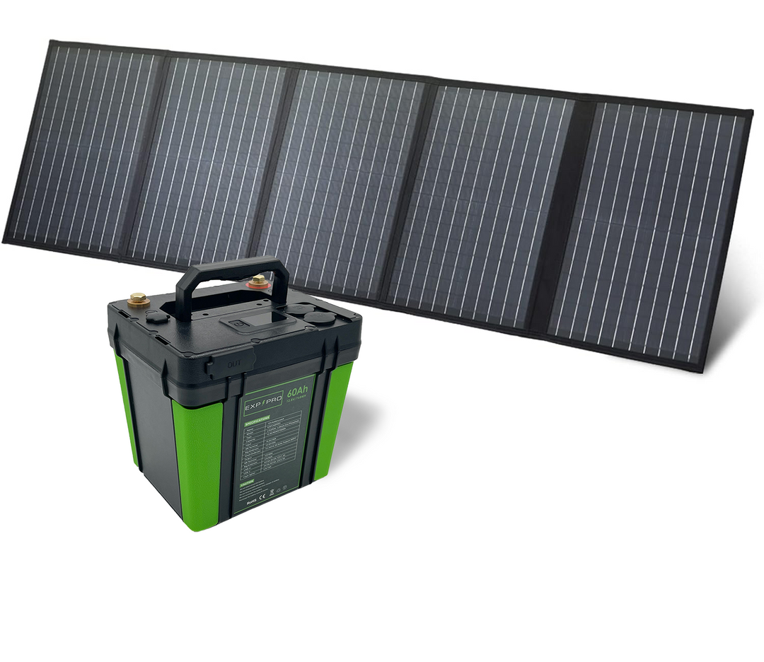 EXP240PRO + 100 Watt Solar Panel Bundle