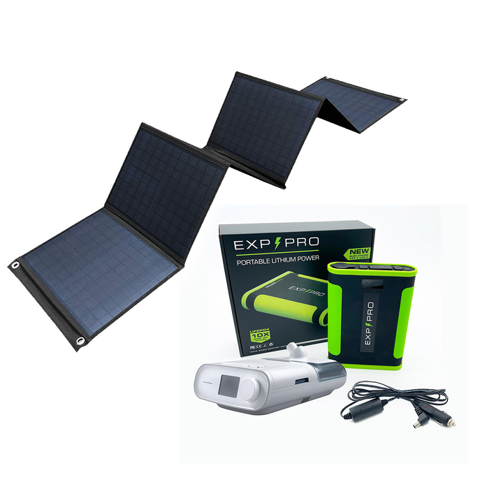 EXP48PRO APEX Battery + 60 Watt Solar Panel Bundle