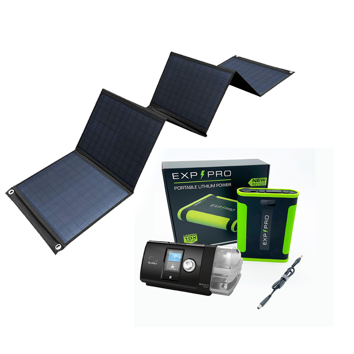 EXP48PRO APEX Battery + 60 Watt Solar Panel Bundle