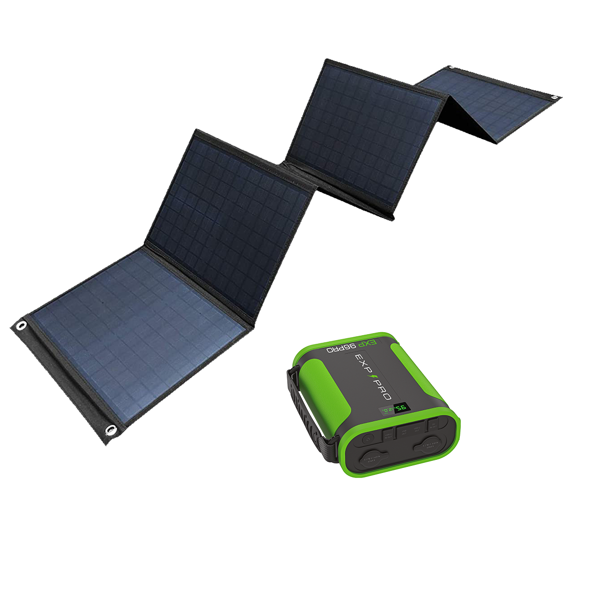 EXP96PRO APEX Battery + 60 Watt Solar Panel Bundle — EXP PRO EXP96PRO APEX Battery + 60 Watt Solar Panel Bundle — EXP PRO