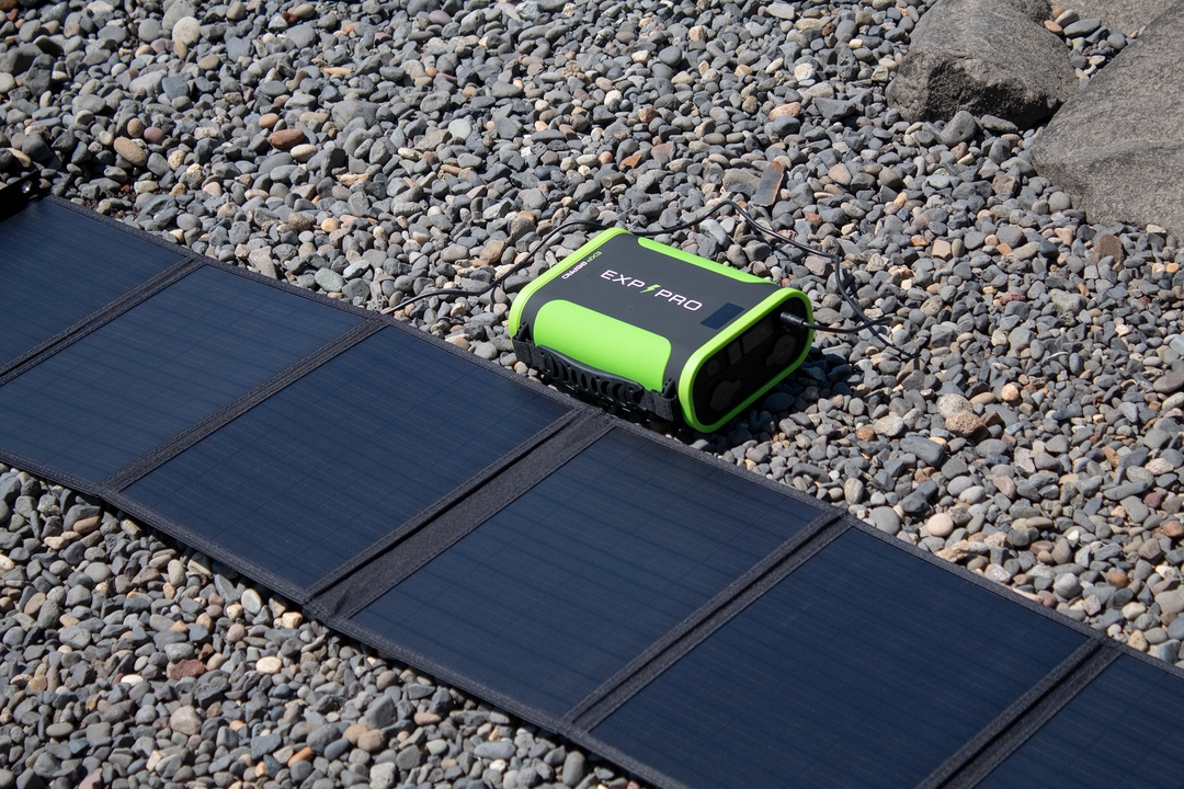 EXP96PRO APEX Battery + 60 Watt Solar Panel Bundle