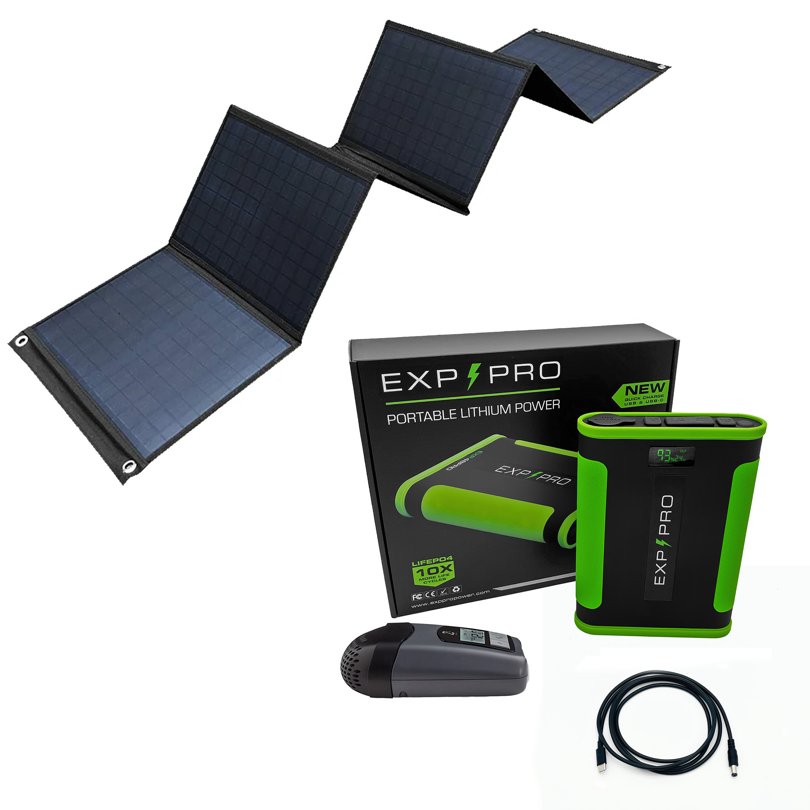 EXP48PRO APEX Battery + 60 Watt Solar Panel Bundle — EXP PRO