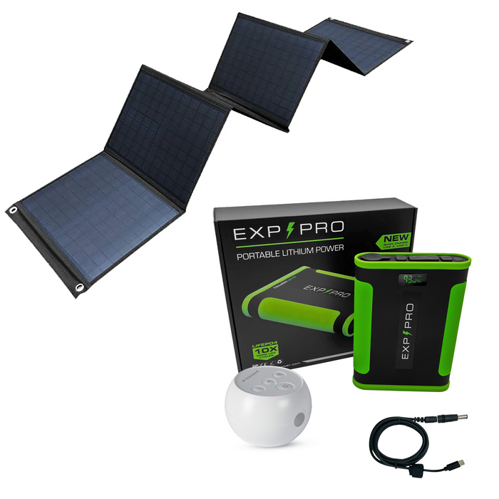 EXP48PRO APEX Battery + 60 Watt Solar Panel Bundle