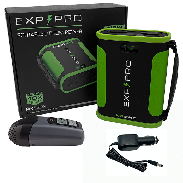 EXP96PRO APEX Battery (CPAP DC Cord Included) — EXP PRO EXP96PRO APEX Battery (CPAP DC Cord Included) — EXP PRO