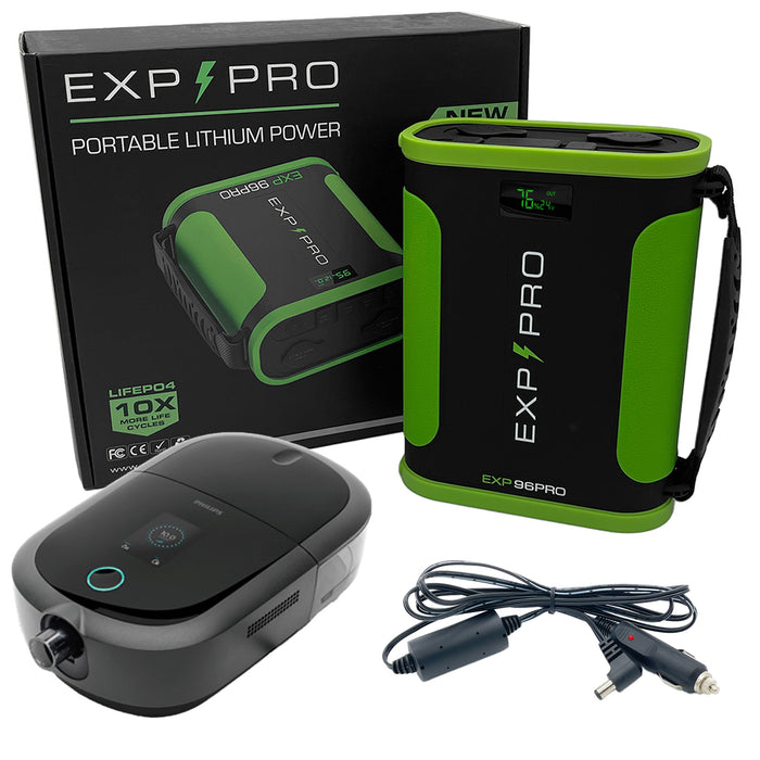 EXP96PRO APEX Battery Bundle - (CPAP DC CORD / Gear Bag / Campfire Mug / Expedition Coffee included)