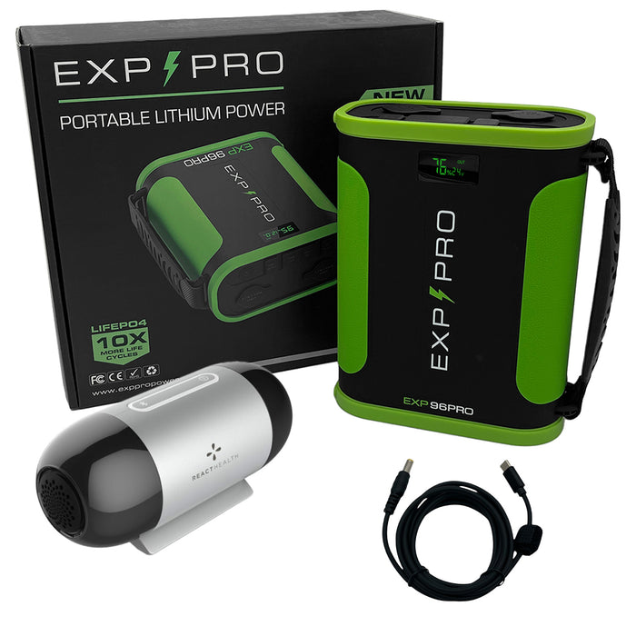 EXP96PRO APEX Battery + 100 Watt Solar Panel Bundle