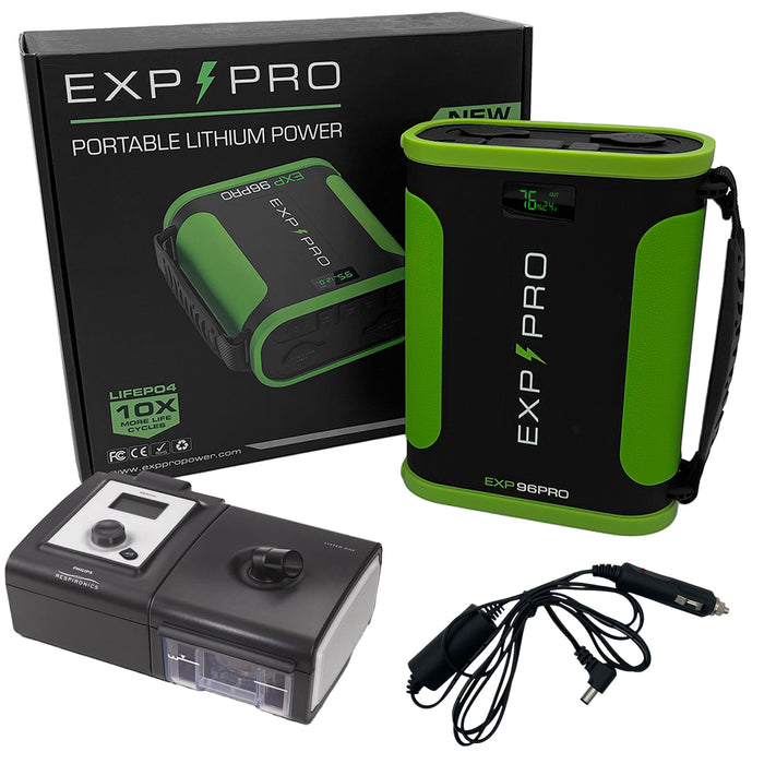 EXP96PRO APEX Battery Bundle - (CPAP DC CORD / Gear Bag / Campfire Mug / Expedition Coffee included)