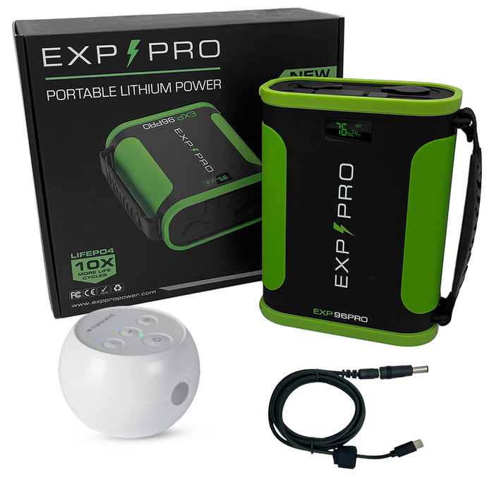 EXP96PRO APEX Battery Bundle - (CPAP DC CORD / Gear Bag / Campfire Mug / Expedition Coffee included)