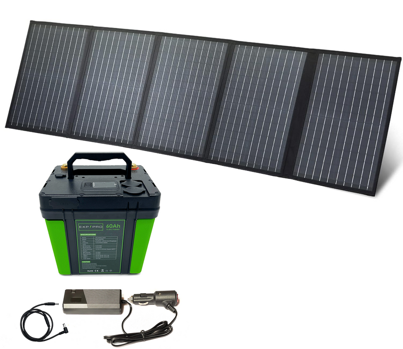 EXP240PRO + 100 Watt Solar Panel Bundle