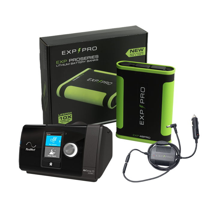 EXP48PRO APEX Battery Bundle - (CPAP DC Cord / Gear Bag / Expedition Coffee included)