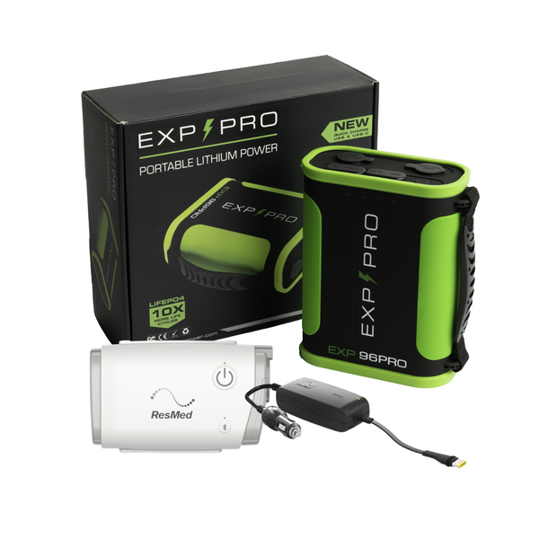 EXP96PRO Battery Bundle - (CPAP DC CORD / Gear Bag / Expedition Coffee included)