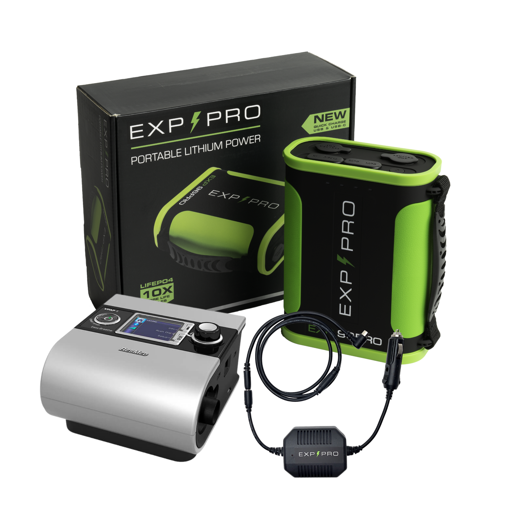 EXP96PRO APEX Battery (CPAP DC Cord Included) – EXP PRO